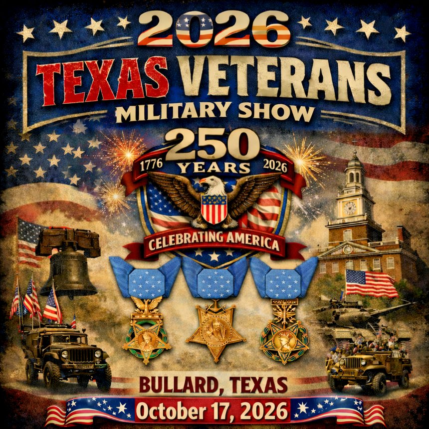 Texas Veterans Military Show poster